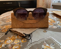 "Superstar Grey" от Timbersun, деревянные полуободковые женские солнцезащитные очки из дерева, ручная работа #3, Галина Гришина
