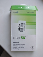 Контактные линзы ClearLab Clear 58 Ежемесячные, -07,50 / 14.0 / 8.3, 6 шт. #26, Наталья Н.