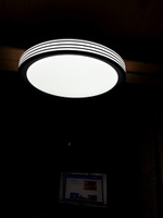 Светильник потолочный светодиодный для спальни комнаты кухни. Люстра. COMFORT AFINA 75Вт 230В 3000-6500K 6000Лм 490x90мм с пультом ДУ IN HOME #7, Надежда