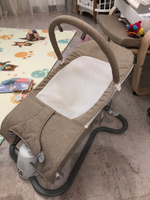 Шезлонг для новорожденных Nuovita Pulito, качели, люлька, кресло качалка для малышей Бежевый #1, Алексей О.