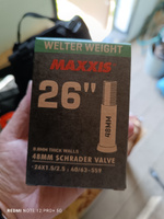 Камера 26 X 1.5/2.5 Maxxis Welter Weight автониппель 48 мм, 1 шт в индивидуальной упаковке #17, Евгений З.