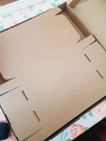 Самосборная картонная коробка для подарков и хранения BOXSTORE fefco 0427 24х14х3 см 240х140х30 мм 24x14x3 цвет: бурый / крафт Т24 Е МГК, упаковка 30 шт. #7, Юлия С.