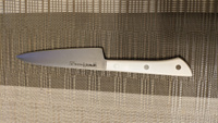Кухонный нож универсальный для чистки и нарезки овощей, фруктов, колбасы и мяса Samura HARAKIRI 120мм SHR-0021W #57, Наталья Т.