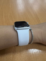 Смарт-часы Apple Watch Series SE 2022 (2GEN) 40mm A2722 Silver Aluminum Case with White Sport Band (Серебристый / Белый), с ремешком S/M #2, Сергей К.