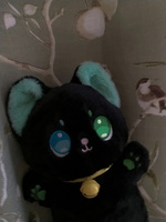 Мягкая игрушка Аниме Кот 25 см, детская плюшевая игрушка котенок (черный котенок) #5, Ivv M.