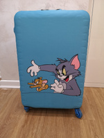 Чехол для чемодана с изображение Том и Джерри размер М #23, Елена Г.