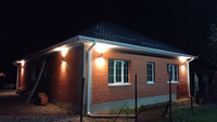 Светильник уличный настенный архитектурный фасадный двусторонний НБУ LINE-2хA60-GR алюминиевый под лампу 2хA60 E27 230B серый IP65 IN HOME #3, Виталий А.