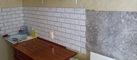 Стеновая панель ПВХ "МАТТОНЕ СИТИ", с тиснением для стен на кухню, любую комнату, не самоклеящаяся, с 3Д (3D) эффектом размером 600х600 мм, в количестве 4 шт. #3, Ирина Ш.