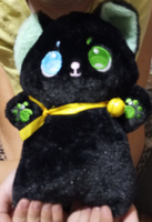 Мягкая игрушка Аниме Кот 25 см, детская плюшевая игрушка котенок (черный котенок) #2, Ольга П.