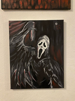 Картина по номерам Крик Призрачное лицо страшная маска 40х50 #2, Дэн Р.