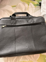Мужская сумка портфель из натуральной кожи, черный, 36х27х7,5см #3, Елена Б.