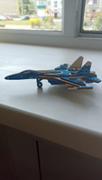 3D puzzle Сборная модель / развивающий деревянный конструктор для начинающих- самолет "СУ-27" / мелкая моторика, логика, творческие способности #1, владимир а.