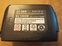 2X GatoPower BL1860B Batterie 18V de Replacement pour BL1860 BL1850B BL1825 BL1835 BL1840B BL1840 BL1830 194205-3 LXT-400 Outil électrique Sans fil 