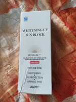 Jigott Cолнцезащитный крем для лица осветляющий, Корея, Whitening UV Sun Block Cream SPF50+/PA+++, 70 мл #18, Наталья М.