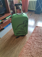 Чехол для чемодана с принтом зеленый размер М #18, Валерия Р.