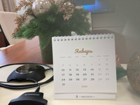Календарь домик перекидной 2024 Woozzee Бежевые растения, декор для дома и офиса #74, Ульяна K.