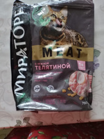 Мираторг Winner MEAT с нежной телятиной, 750гр х 10шт Полнорационный сухой корм для взрослых кошек всех пород. Виннер, 0.75кг, 750г #30, Ольга К.