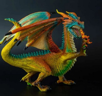 Фигурка животного Derri Animals Дракон Огнедышащий, для детей, игрушка коллекционная декоративная, 84115, 21х17х13 см #57, т юля