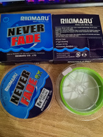 Плетеный шнур RIKIMARU Never Fader PEx8 / 0.16мм, 20lb-9.07кг, Red, 135м, / Леска плетенка для рыбалки #12, Роман