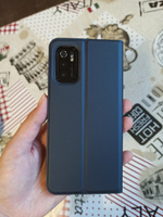 Чехол книжка для Xiaomi Mi Poco M3 Pro (5G / 4G) / Redmi Note 10 5G, Dux Ducis, синий #20, Кристи К.