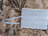 Кружево вязаное, шир 10 мм * уп 10 м цвет голубой для шитья, рукоделия и творчества #42, Марина С.