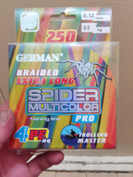 Шнур плетёный Spider Multicolor / 4x жильный / 250м #37, Андрей П.