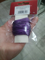 Шнур Monisto Корейский Вощеный Полиэстер 1мм Цвет: Фиолетовый 10м (5Z4827) #2, Singapur