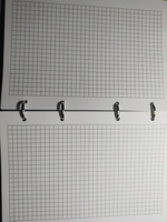 Сменный блок для тетради на кольцах А5, 120 листов, клетка, 80 г/м2, перфорация на 4 отверстия #24, Михаил М.