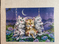 Art Puzzle / Пазл 500 элементов деталей Котята на качелях под луной для детей для взрослых #39, Александр Ш.