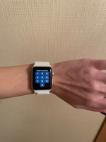 Ремешок для смарт-часов, фитнес-браслета Apple Watch Series 1 2 3 4 SE 5 6 7 8 кожаный магнитный браслет Эпл Вотч 38/40/41 мм, белый #52, Наизова Эллина