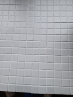 Мозаика из керамогранита Bianco / на сетке 300х300 мм / размер квадратика 25x25 мм/ толщина 6 мм #3, ПД УДАЛЕНЫ