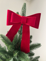 Елочное украшение Magic Time Бант красный новогодние украшения для дома и в подарок , 20*24см #35, Светлана М.