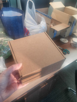 Самосборные крафт коробки для подарков и посылок 165x165x80 мм, 10 шт./крафтовые коробки #2, юлия г.