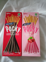 Покки шоколад мини Бокс 22гр и Покки Клубника Мини Бокс 21гр. (Pocky Chocolate and Strawberry) 2 шт. (Таиланд) #66, Елена А.