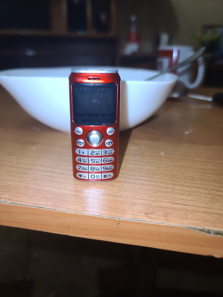 Мини телефон / Маленький нано телефон K8, кнопочный с камерой, Белый ...