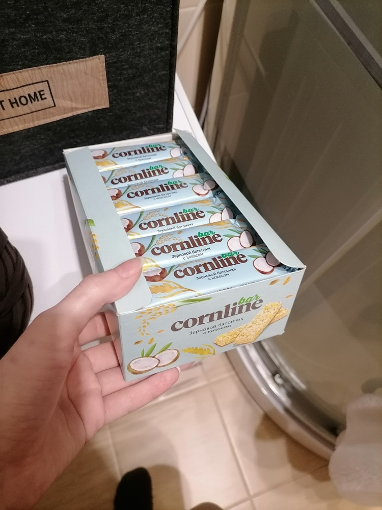 Корнлайн / Cornline, кокос батончик, 30 г / 18 шт - купить с доставкой ...