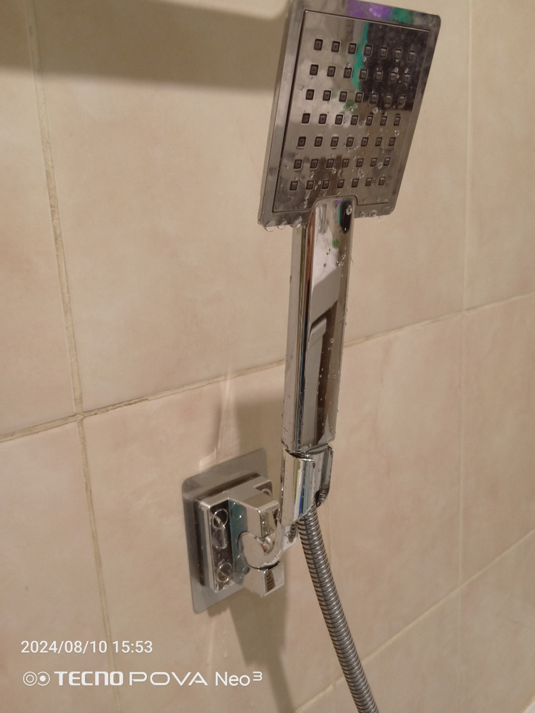 Держатель для лейки душа самоклеющийся настенный / крепление (кронштейн ...