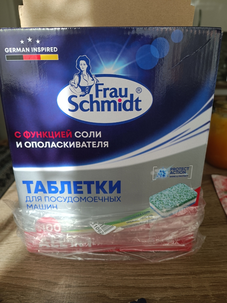 Frau Schmidt "Таблетки для мытья посуды в посудомоечной машине "Все в 1 ...