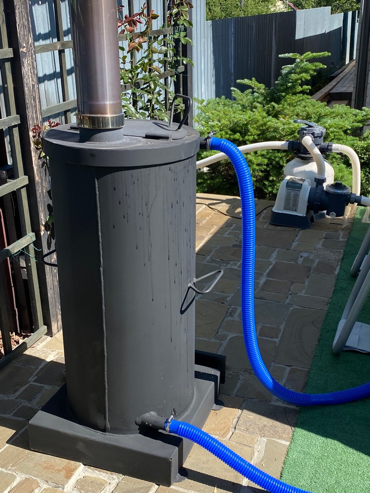 Дровяной водонагреватель для бассейна 45 киловатт "Бизон" - купить с ...