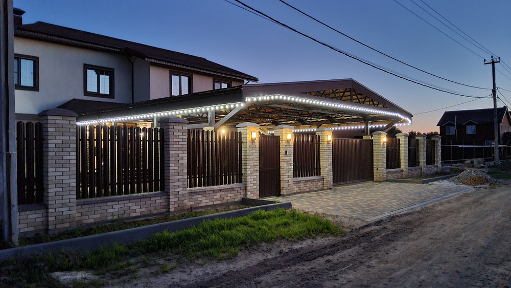 Белт-лайт 10 м, черный, 25 патронов Е27, шаг 40 см, IP65 (без вилки ...