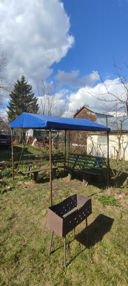 Тент универсальный защитный Zolder 345098 3х4м плотность 65 г/м2 ...