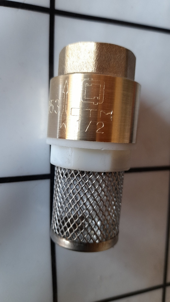 Обратный клапан для воды 1/2" с сеткой - купить с доставкой по выгодным ...