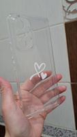 Силиконовый чехол на Samsung Galaxy A53 5G / Самсунг А53 5G "Сердечко минимализм", прозрачный #79, Юлия Я.