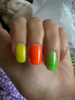IRISK Набор неоновых лаков для ногтей, Neon 8мл*3шт, № 01 - зеленый, желтый, оранжевый #62, Юля н.