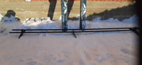Снегозадержатель на крышу универсальный трубчатый d25мм кровельный BORGE Русский рубеж 3 метра (2 шт. по 1.5 метра) 4 усиленных кронштейна RAL 6005 зеленый мох для кровли, 3м #8, Алексей И.