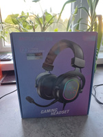 Игровая гарнитура Fifine H6 Gaming Headsets c RGB подсветкой (Graphite), Полноразмерные игровые наушники, Гарнитура для PC, MAC, PS #58, Алсу Т.