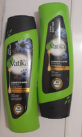 Dabur Vatika Комплект: Шампунь и кондиционер для волос Черный тмин / Сила и блеск / Strength and shine Дабур Ватика 200 мл + 200 мл #37, Мая к.