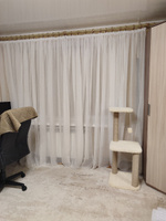 Curtain & Textile Тюль высота 220 см, ширина 400 см, крепление - Лента, Белая #181, Александр В.