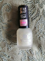 Brigitte Bottier топовое покрытие для ногтей STAR DUST MATTE TOP pink 12мл #28, Виктория В.