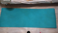 Коврик для фитнеса и йоги Isolon Оптима 8, 180х60 см, бирюзовый (эластичный, с тиснением) #8, Алена К.